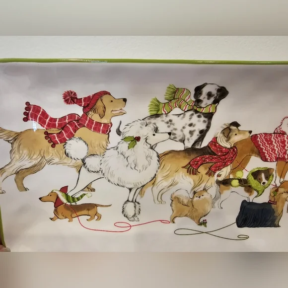 14" PIER 1 Christmas Serving Platter - Picture 2 of 5